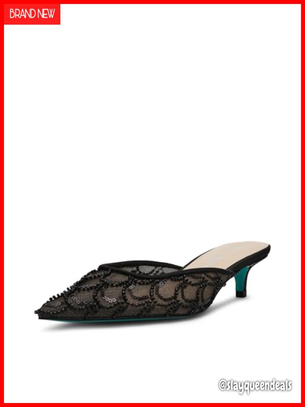 Betsey Johnson Womens Pointed Toe Kitten Heel Pump 2" Formal Wedding Shoe